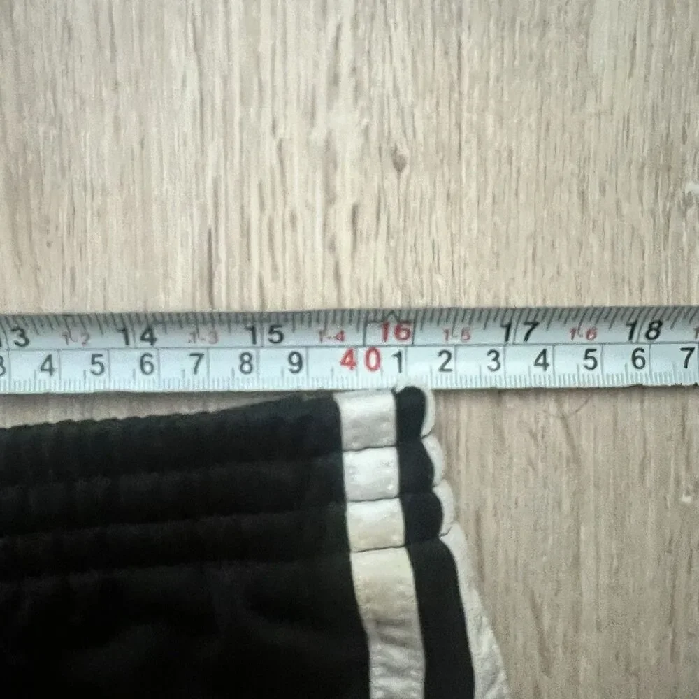 Vintage 2000s Adidas Black White Stripe Track Pants Baggy Y2K Mens M
